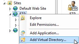 Add Virtual Directory